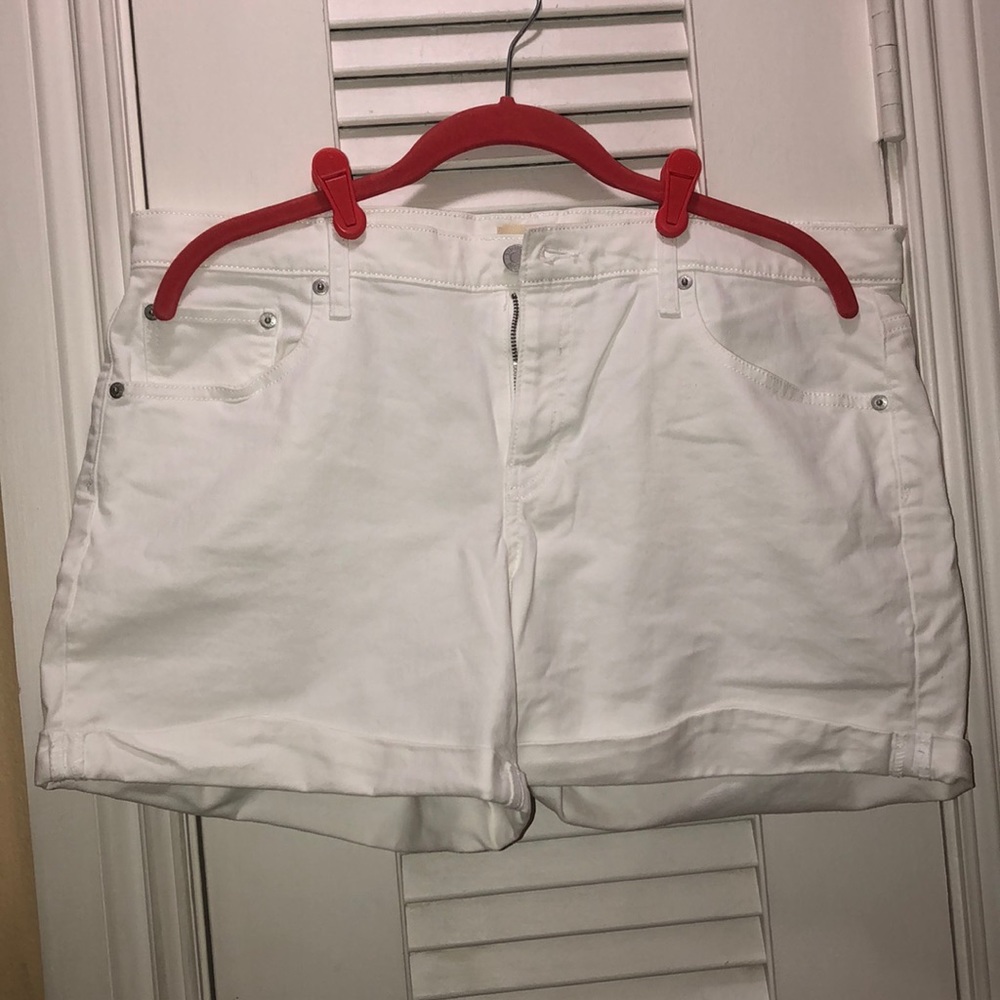 Gap White Jean Shorts